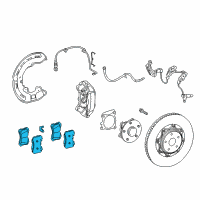 OEM Lexus LS500h Disc Brake Pad Kit Diagram - 04465-11020