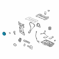 OEM 2006 Ford Escape Crankshaft Damper Diagram - 8U7Z-6312-A