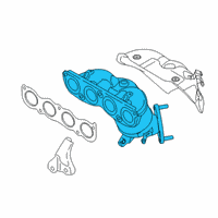 OEM 2019 Kia Forte Exhaust Manifold Catalytic Assembly Diagram - 285102ELD0