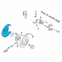 OEM Infiniti Splash Shield Diagram - 44160-2Y000