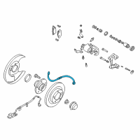 OEM Infiniti I30 Hose Assembly - Brake, Rear Diagram - 46210-4Y90B