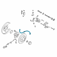 OEM 2001 Nissan Maxima Hose Assembly - Brake, Rear Diagram - 46210-4Y90B