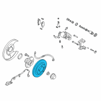 OEM 2000 Infiniti I30 Disc, Rear Brake Diagram - 43206-2Y503