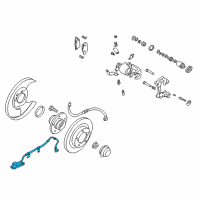 OEM 2000 Nissan Maxima Sensor Assembly-Anti SKID, Rear Diagram - 47901-2Y000