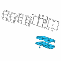 OEM 2017 Chevrolet Camaro Cushion Assembly Diagram - 84172615