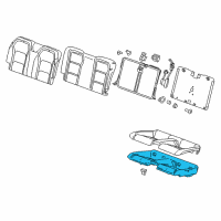 OEM 2022 Chevrolet Camaro Seat Cushion Pad Diagram - 84172632