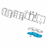 OEM 2017 Chevrolet Camaro Seat Cushion Pad Diagram - 84172632