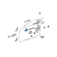 OEM 2002 Lexus SC430 Front Door Inside Handle Sub-Assembly, Left Diagram - 69206-30140-A0