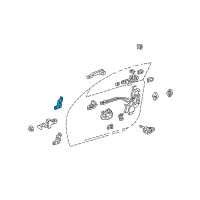 OEM 2005 Lexus SC430 Hinge Assy, Front Door Diagram - 68710-30181