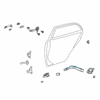 OEM 2011 Toyota Corolla Lock Cable Diagram - 69730-02130