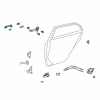 OEM 2012 Toyota Corolla Handle, Outside Diagram - 69211-12220-L9