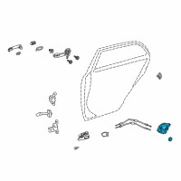 OEM 2010 Toyota Corolla Lock Assembly Diagram - 69060-02200