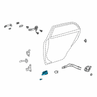 OEM 2012 Toyota Matrix Handle, Inside Diagram - 69206-02170-B2