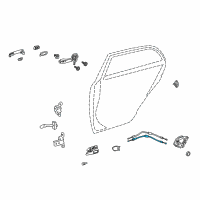 OEM 2011 Toyota Corolla Lock Cable Diagram - 69770-02200