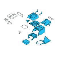 OEM 2006 Dodge Ram 2500 BOX/BIN-Floor Diagram - 1DL12ZJ8AA