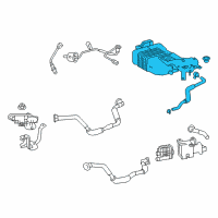 OEM 2020 Lexus LC500 Charcoal Canister Assembly Diagram - 77740-11050