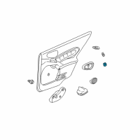 OEM 2000 Pontiac Grand Am Switch Asm-Side Window Diagram - 22588399