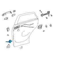 OEM 2015 Lexus RX450h Check Assy, Rear Door Diagram - 68630-48060