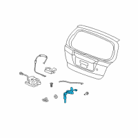 OEM Honda Cylinder, Trunk Diagram - 74861-SAA-G01