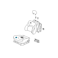 OEM 2003 Hyundai Sonata Pad Assembly-Front Seat Cushion, RH Diagram - 88250-38000