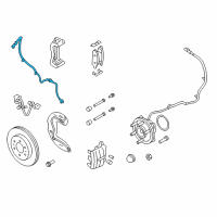 OEM 2013 Ford F-150 Front Speed Sensor Diagram - CL3Z-2C204-A