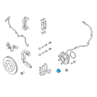 OEM 2009 Lincoln Navigator Dust Cap Diagram - 9L1Z-1131-A