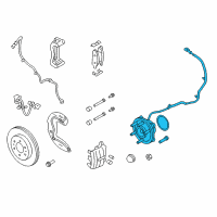 OEM Ford Front Hub Diagram - CL3Z-1104-L