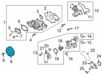 OEM 2016 Ford Transit-350 HD Pulley Diagram - ER3Z-8509-A