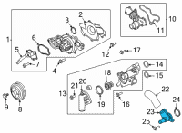 OEM 2018 Ford Expedition Connector Tube Diagram - HL3Z-8592-A