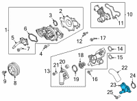 OEM 2021 Lincoln Navigator Connector Tube Diagram - HL3Z-8592-A