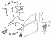 OEM 2017 Honda Accord Hinge, Right Front Door (Lower) Diagram - 67420-T2A-H11ZZ