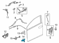 OEM Honda Hinge, Right Front Door (Lower) Diagram - 67420-T2A-H11ZZ