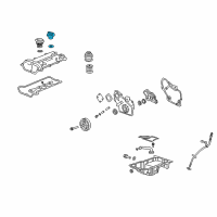 OEM Pontiac Sunfire Cap Assembly Diagram - 12589430