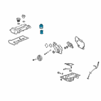 OEM Saturn LW1 Filter Assembly Diagram - 12605565