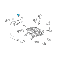 OEM Lexus GX460 Switch Assy, Power Seat Diagram - 84920-60090-A1