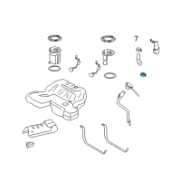 OEM 2014 Cadillac CTS Filler Hose Clamp Diagram - 20768688