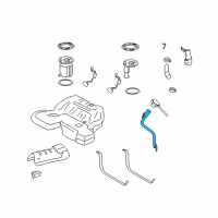 OEM 2011 Cadillac CTS Filler Pipe Diagram - 20931175