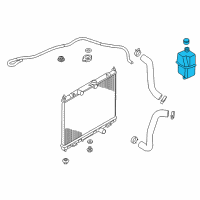 OEM 2021 Nissan NV200 Tank Assy-Radiator Reservoir Diagram - 21710-3LM0A