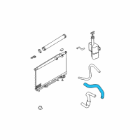 OEM 2003 Hyundai Sonata Hose Assembly-Radiator, Upper Diagram - 25414-38040