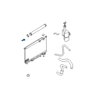 OEM Hyundai Sonata Bracket Assembly-Radiator Mounting, Upper Diagram - 25333-38050