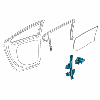 OEM Chevrolet Volt Window Regulator Diagram - 20998046