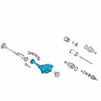 OEM 2010 Chevrolet Silverado 1500 Axle Asm-Front (3.42 Ratio) Diagram - 22933064