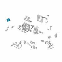 OEM 2011 Honda Accord Motor Assembly, Air Mix (Driver Side) Diagram - 79160-TA5-A01