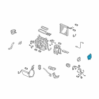 OEM Honda Crosstour Motor Assembly, Mode Diagram - 79140-TA5-A11