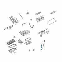 OEM 2010 Ford Mustang Oil Tube Diagram - 7R3Z-6754-AA