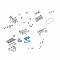 OEM 2012 Ford Mustang Intake Manifold Lower Seal Diagram - 7R3Z-9E436-AA