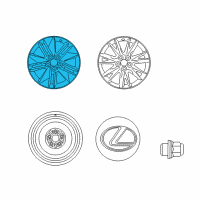 OEM Lexus HS250h Wheel, Disc Diagram - 42611-75070