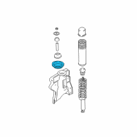 OEM 2002 Kia Optima Pad-Rear Spring Upper Diagram - 5534138620