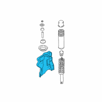 OEM 2005 Hyundai Sonata Bracket Assembly-Rear, LH Diagram - 55330-38601