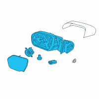 OEM 2018 Ford Expedition Mirror Assembly Diagram - JL1Z-17682-AF